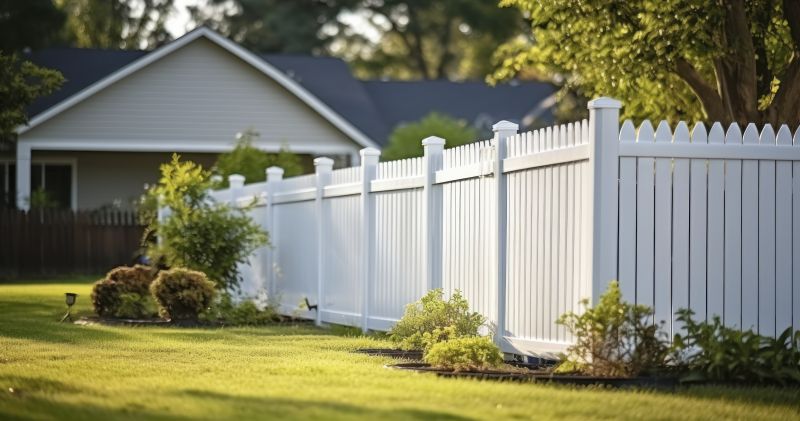 Privacy Fence in a Backyard